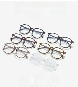 Detailed collection of TR90 square anti-blue light glasses frames in multiple stylish colors