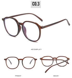 Multiple views of oversized TR90 anti-blue light glasses in tortoise shell finish