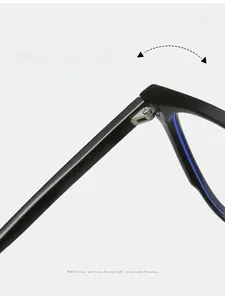 Macro view of durable metal hinge and TR90 material on black retro glasses frame