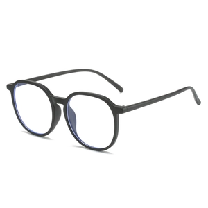 Anti Blue Light Glasses TR90 Large Frame Retro Round Optical Eyewear For Women Men Comfortable Plain Lens