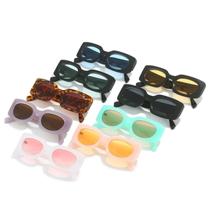 Classic rectangle frame sunglasses in multiple vibrant colors with high-quality lenses