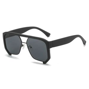Oversized Sunglasses UV400 Protection PC Lens Metal Double Bridge Punk Hip Hop Fashion Eyewear For Men Women Trendy