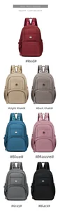 Detailed grid view showcasing seven available colors for the casual travel backpack