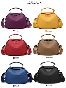 Detailed color selection guide for Oxford nylon handbags in six stylish options