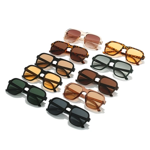 Fashion geometric oversized sunglasses in multiple colors and high-quality frames