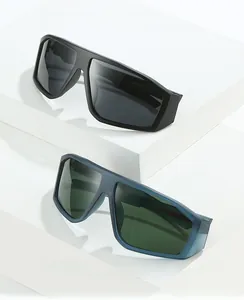 Macro view of model 5018 Y2K sports sunglasses showing temple specs and frame detail