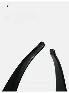 Detail view of the sleek curved mirror legs on these Y2K sporty polarized sunglasses