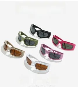 Ensemble détaillé de lunettes de soleil de cyclisme polarisées rétro en six coloris