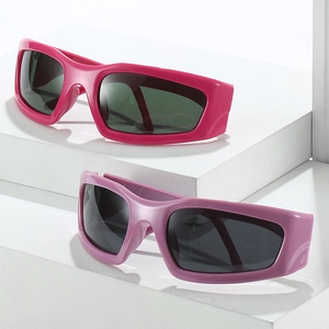 Lunettes de soleil de sport polarisées pour cyclisme avec monture large et protection UV