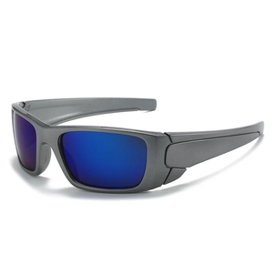 Lunettes De Soleil De Sport Carrées Monture PC Verres AC Protection UV400 Rétro Cyclisme Pour Hommes Femmes