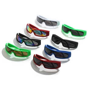 Collection of vibrant polarized cycling sunglasses with UV400 protection and sports frames