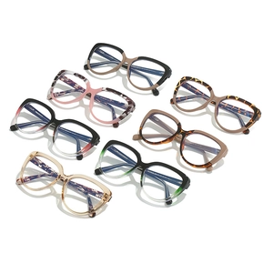 Stylish TR cat-eye blue light blocking glasses frames in seven trendy color options