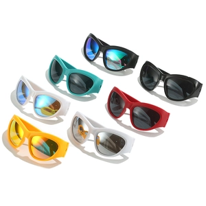 Modische Y2K Cat-Eye-Sport-Radsonnenbrille in sieben leuchtenden Farben für Damen und Herren