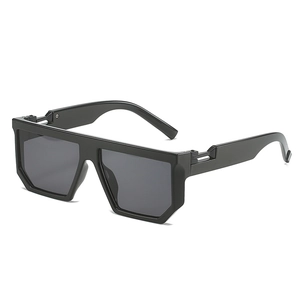 Women Oversized Square Flat Top Sunglasses Retro Vintage PC Frame AC Lens UV400 Protection Metal Hinge Fashion Eyewear