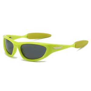 Sports Sunglasses Polarized UV400 Wrap Around Cat Eye PC Frame TAC Lens Y2K Trendy Outdoor Cycling Eyewear Unisex