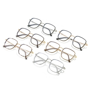 Oversized square blue light blocking glasses in multiple stylish frame colors