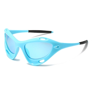 Sports Sunglasses PC Frame UV400 Protection Cycling Outdoor Future Y2K Style Wrap Around Cat Eye For Men Women