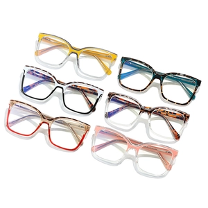 Collection of retro cat-eye TR90 blue light blocking glasses in assorted contrast colors