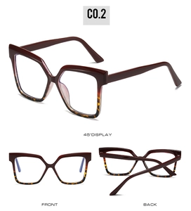 Macro display of large TR90 blue light blocking glasses in deep red and tortoiseshell
