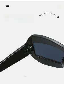 Close-up of durable metal hinge on frog-eye sunglasses for smooth folding