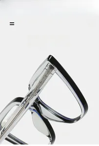 Close-up of lightweight TR90 cat-eye frames with flexible silver glitter spring hinges