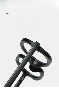 Detail showing high-gloss black square frame with flexible and super elastic hinges