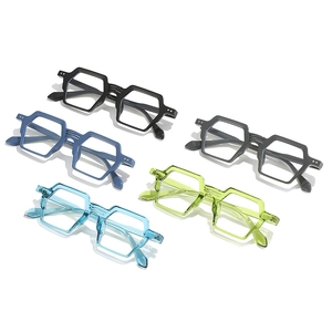 Montures de lunettes hexagonales géométriques surdimensionnées pour hommes et femmes en 5 couleurs