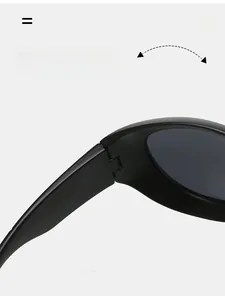 Macro detail of a durable matte black hinge on steampunk oversized sunglasses