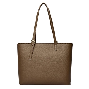 Women Tote Bag Lychee Pattern PU Leather Large Capacity Shoulder Handbag For Commuting Office Work Simple Trendy