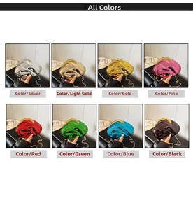 Fashion acrylic evening bags shown in eight colors with slim metal chains