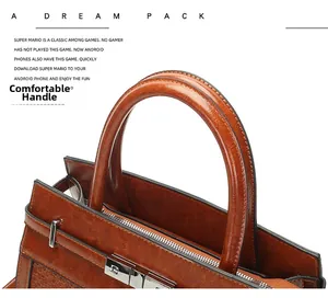 Macro detail of brown tote bag handles with premium metallic zipper and twist-lock buckle