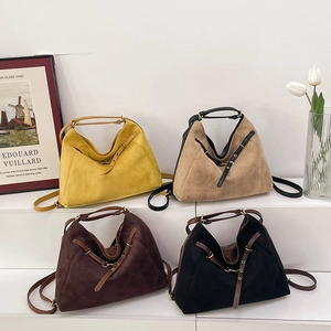Grand Sac À Épaule Hobo Vintage En Similicuir Daim Tote Pour Femmes Rétro Travail Quotidien Décontracté Sac À Main