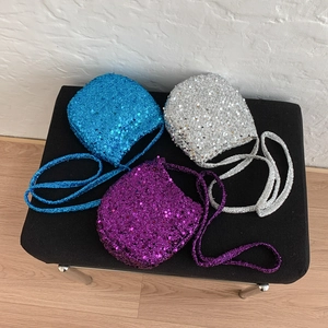 Schultertasche Damen Mini Pailletten Glänzend Crossbody Tasche Party Abend Clutch Modisch Rund Pailletten Handtasche Y2K