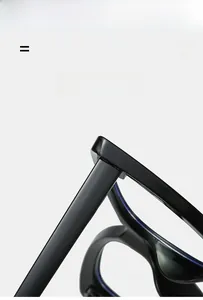 Detail of lightweight high-elasticity TR90 black square frame with polished finish