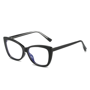 Cat Eye Optical Glasses Frame TR90 PC Lens Anti Blue Light Large Square Fashion Retro Eyewear For Women Daily