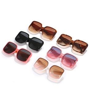 Stylish square oversized sunglasses collection in six vibrant colors for women