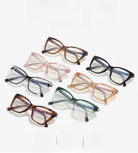 Detailed collection of vintage cat-eye TR optical frames in multiple trendy colors