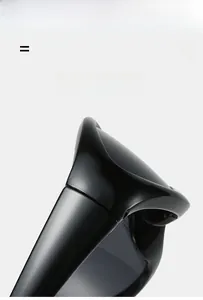 Detail of lightweight elastic sports sunglasses hinge with glossy texture finish