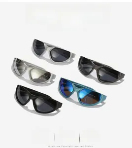 Multiple sporty wraparound sunglasses in various colors for outdoor cycling and lifestyle