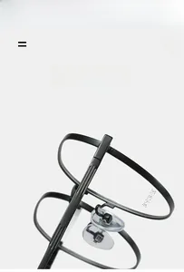 Macro detail of lightweight metal hinge and soft silicone nose pads on black glasses