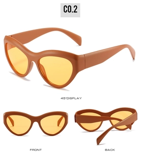 Détails sous trois angles de lunettes de soleil steampunk avec monture ambre et verres