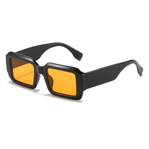 Lunettes De Soleil Carrées Rétro Monture Plastique Épaisse Protection UV400 Mode Cyberpunk Streetwear Hommes Femmes