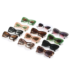 Fashionable oversized cat eye sunglasses in multiple colors and vintage frame patterns