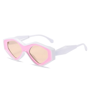 Triangle Cat Eye Sunglasses Geometric Thick PC Frame UV400 Protection Street Style Hip Hop Fashion Eyewear For Women Men