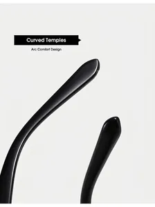 Nahaufnahme der ergonomisch glänzenden schwarzen Sonnenbrillenbügel im Anti-Rutsch-Design