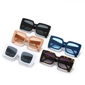Vintage oversized square sunglasses collection in black, white and tortoiseshell colors