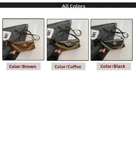 Detailed comparison of brown, coffee, and black mini square bags with stone pattern