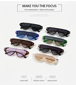 Close-up of stylish arrow-shaped metal details on diverse multi-color sunglasses frames