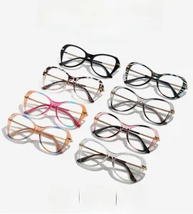 Collection of butterfly TR90 anti-blue light glasses in various stylish colors and textures