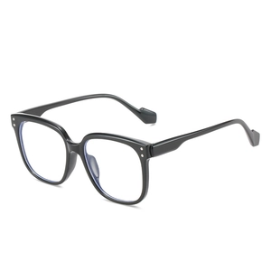 Classic black square frame sunglasses with silver rivet accents for kids and adults